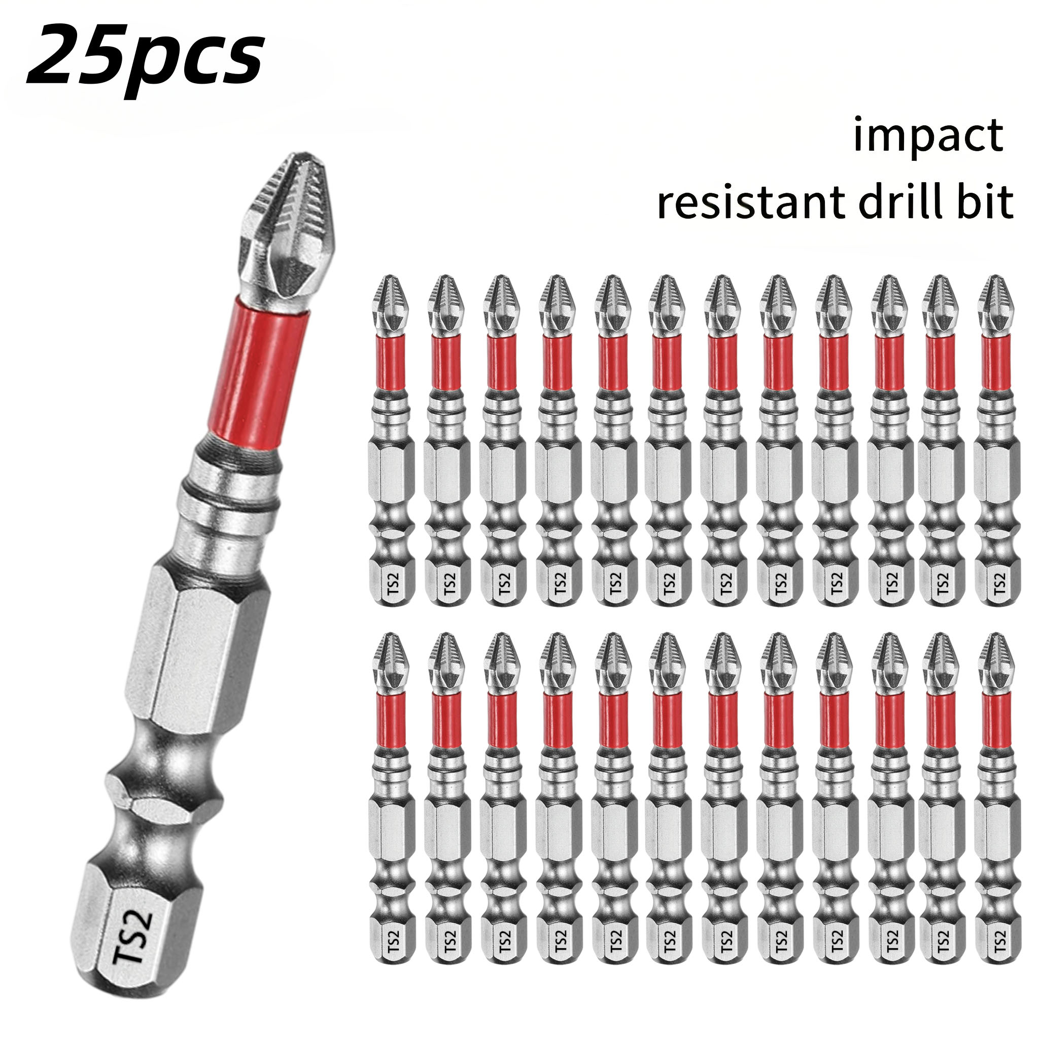 Drill Bits - 25개입, 50mm 전문가용 긴 손잡이 드라이버