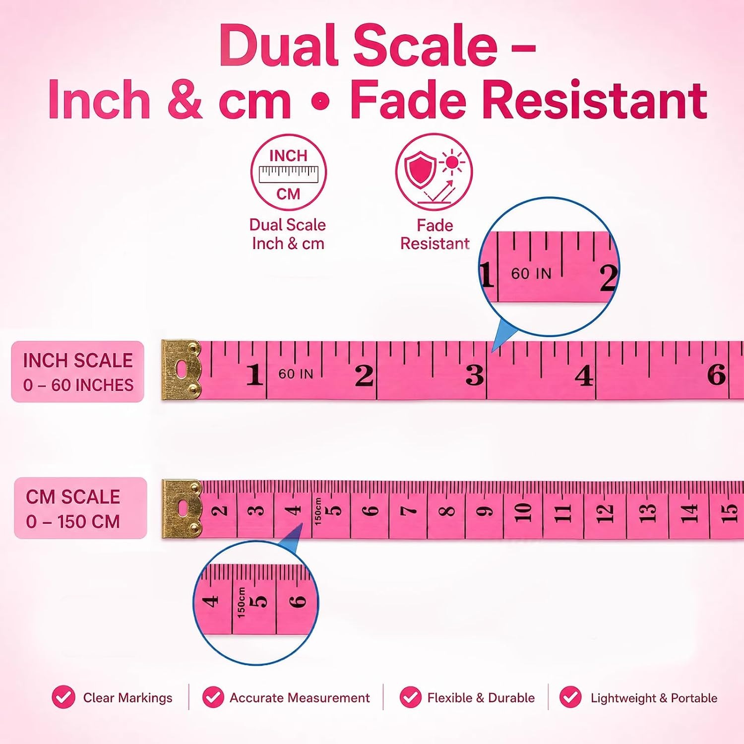 1/5/10개 세트, 150cm/60인치 길이의 부드러 - Tape Measure 리뷰 및 가격