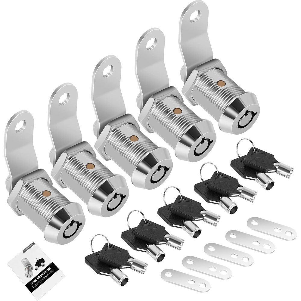 5팩 캐비닛 잠금장치(열쇠 포함), 7/8인치 RV 보 - Door Lock 리뷰 및 가격