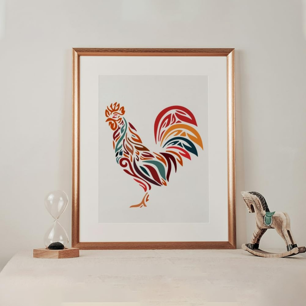 치킨 스텐실 11.8×11.8인치 페인트 브러시가 있는 - Paint Brush 리뷰 및 가격